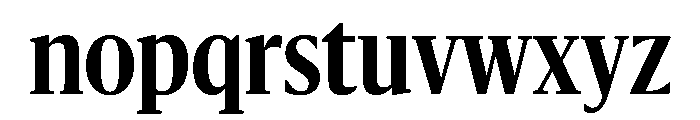 Sanomat Condensed Semibold Font LOWERCASE
