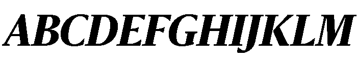 Sanomat Extrabold Italic Font UPPERCASE