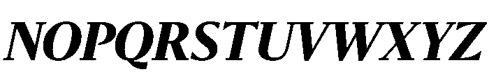 Sanomat Extrabold Italic Font UPPERCASE