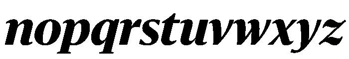 Sanomat Extrabold Italic Font LOWERCASE
