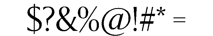 Sanomat Light Font OTHER CHARS