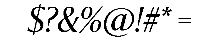 Sanomat Regular Italic Font OTHER CHARS