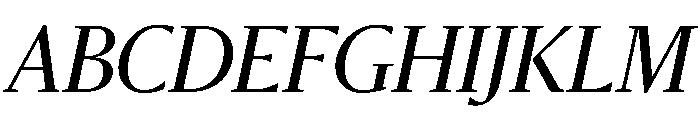 Sanomat Regular Italic Font UPPERCASE