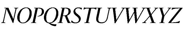 Sanomat Regular Italic Font UPPERCASE