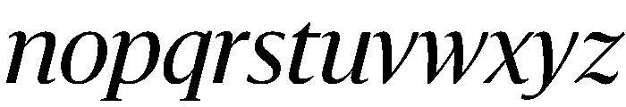 Sanomat Regular Italic Font LOWERCASE