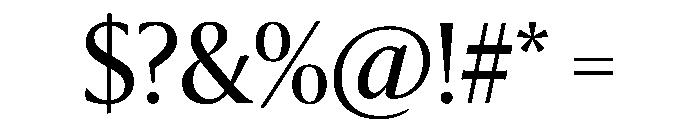 Sanomat Regular Font OTHER CHARS
