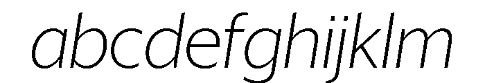 Sanomat Sans Extralight Italic FONT
