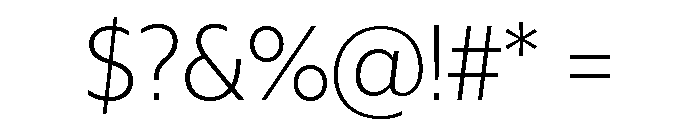 Sanomat Sans Extralight Font OTHER CHARS