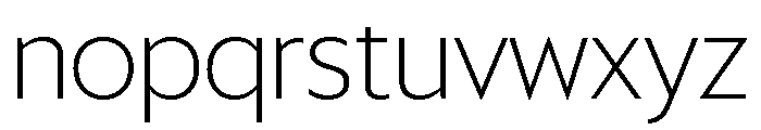 Sanomat Sans Extralight Font LOWERCASE