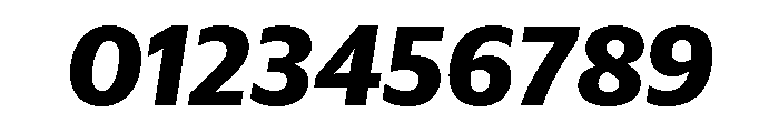 Sanomat Sans Text Extrabold Italic Font OTHER CHARS