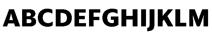 Sanomat Sans Text Extrabold Font UPPERCASE