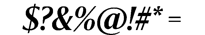 Sanomat Semibold Italic Font OTHER CHARS