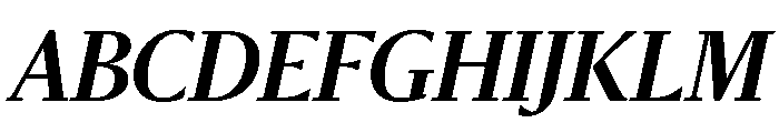 Sanomat Semibold Italic Font UPPERCASE
