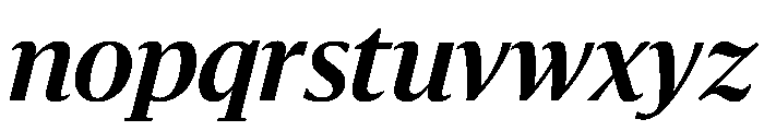 Sanomat Semibold Italic Font LOWERCASE