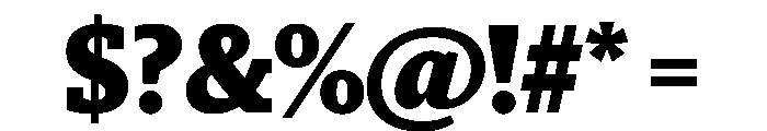 Sanomat Slab Black Font OTHER CHARS