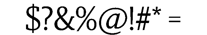 Sanomat Slab Light Font OTHER CHARS