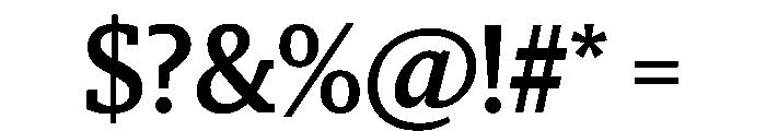Sanomat Slab Medium Font OTHER CHARS
