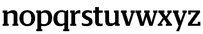 Sanomat Slab Medium Font LOWERCASE