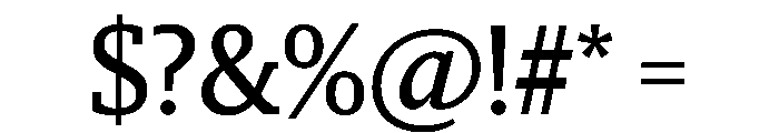Sanomat Slab Regular Font OTHER CHARS