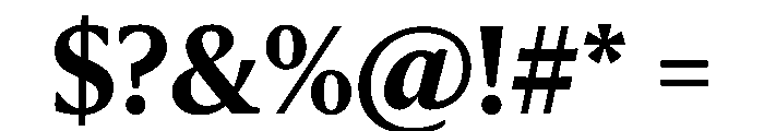 Sanomat Text Bold Font OTHER CHARS