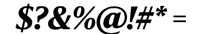 Sanomat Text Extrabold Italic Font OTHER CHARS
