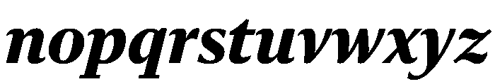 Sanomat Text Extrabold Italic Font LOWERCASE