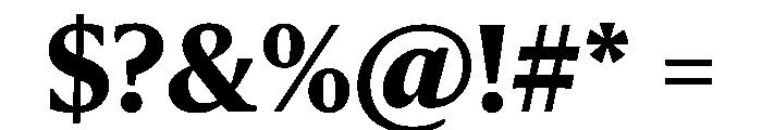 Sanomat Text Extrabold Font OTHER CHARS
