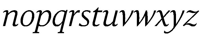 Sanomat Text Light Italic Font LOWERCASE