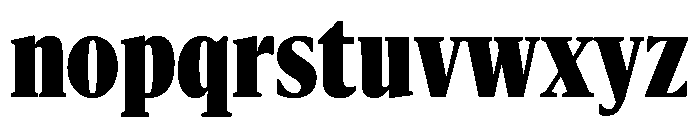 Sanomat X Condensed Black Font LOWERCASE