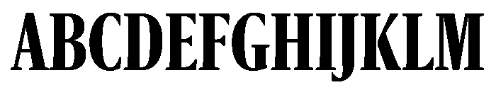 Sanomat X Condensed Bold Font UPPERCASE