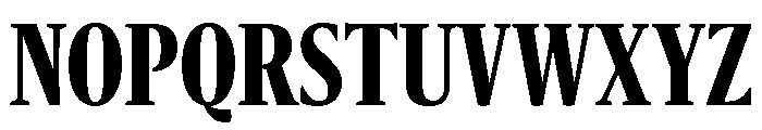 Sanomat X Condensed Bold Font UPPERCASE
