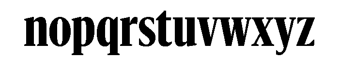 Sanomat X Condensed Bold Font LOWERCASE