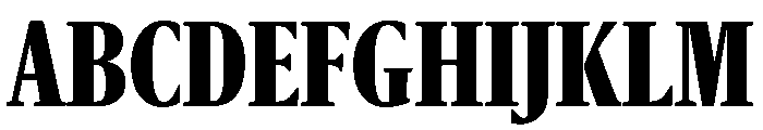 Sanomat X Condensed Extrabold Font UPPERCASE
