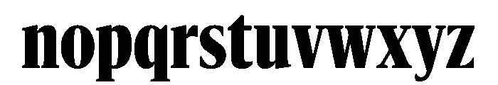 Sanomat X Condensed Extrabold Font LOWERCASE