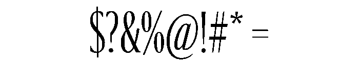 Sanomat X Condensed Light Font OTHER CHARS