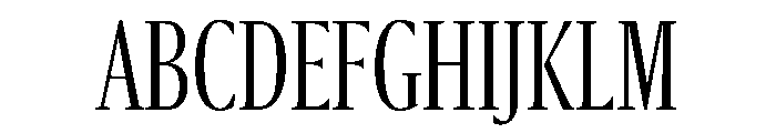 Sanomat X Condensed Light Font UPPERCASE