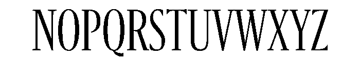 Sanomat X Condensed Light Font UPPERCASE