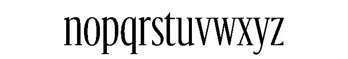 Sanomat X Condensed Light Font LOWERCASE