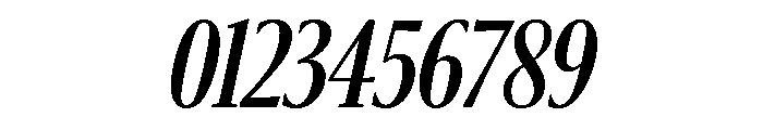 Sanomat X Condensed Medium Italic Font OTHER CHARS