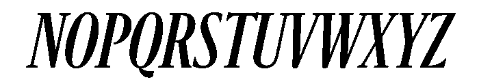 Sanomat X Condensed Medium Italic Font UPPERCASE