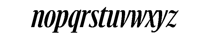 Sanomat X Condensed Medium Italic Font LOWERCASE