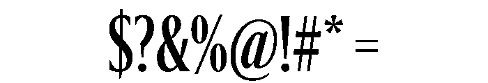 Sanomat X Condensed Medium Font OTHER CHARS