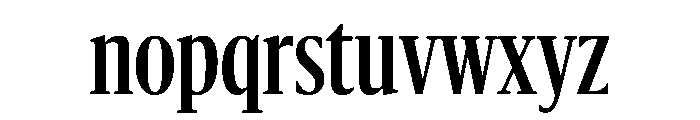 Sanomat X Condensed Medium Font LOWERCASE