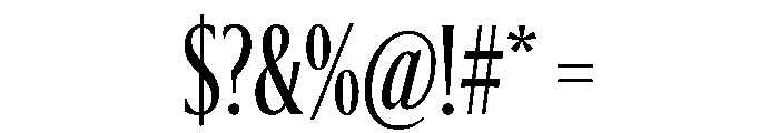 Sanomat X Condensed Regular Font OTHER CHARS