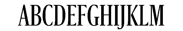 Sanomat X Condensed Regular Font UPPERCASE