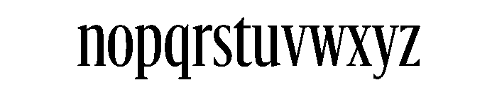 Sanomat X Condensed Regular Font LOWERCASE