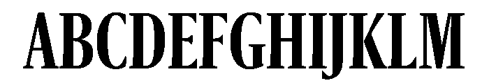 Sanomat X Condensed Semibold Font UPPERCASE