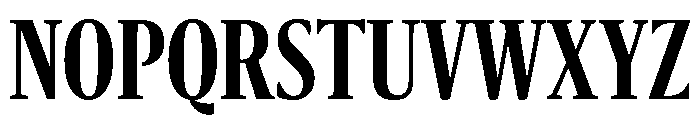 Sanomat X Condensed Semibold Font UPPERCASE