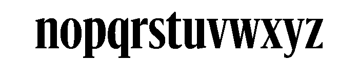 Sanomat X Condensed Semibold Font LOWERCASE