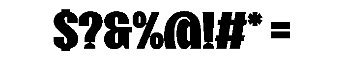 SansPlomb Black Font OTHER CHARS